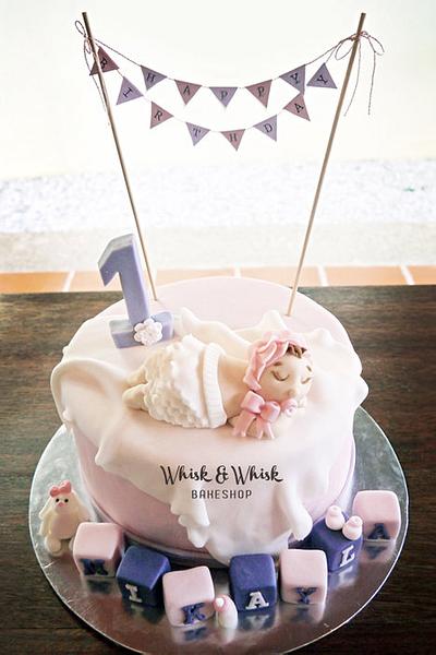 Mikayla’s 1st Birthday cake - Cake by Wendy