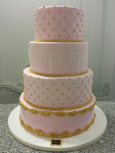 Pink Wedding - Cake by Maya Delices