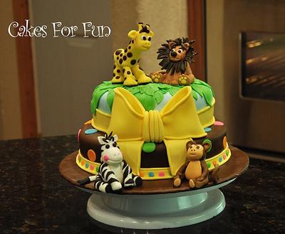 Safari baby shower cake - Cake by Cakes For Fun