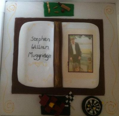 open book cake - Cake by kelly