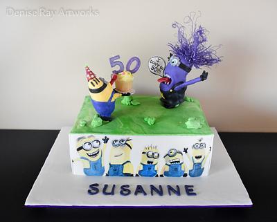 "I Don't Do 50!!!" Minions Cake - Cake by DeniseRayArtworks