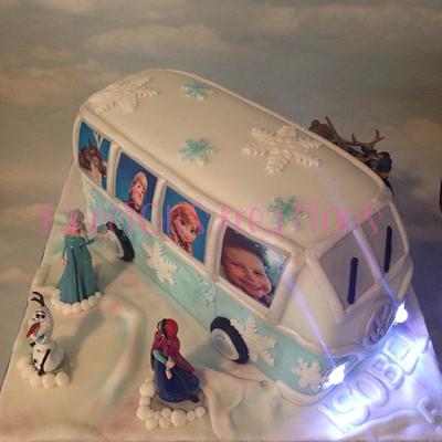 Frozen Campervan - Cake by Kayleigh's Kreations 