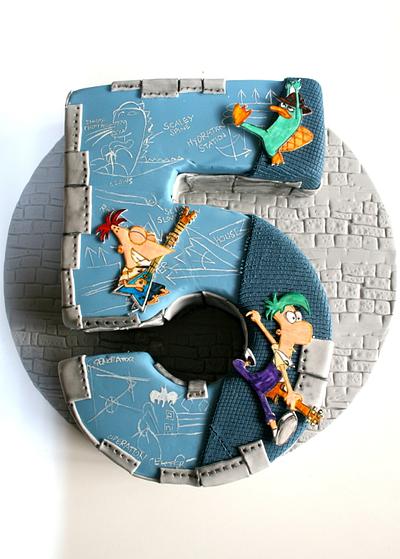 Phineas and Ferb - Cake by Alison Lee