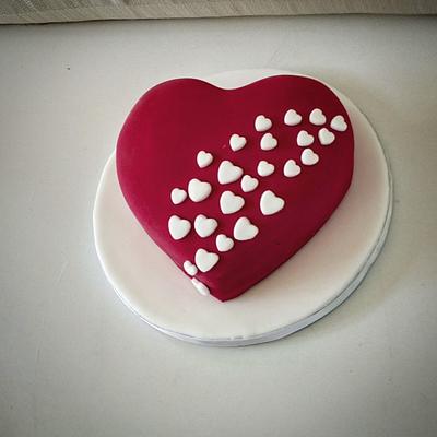 Red heart - Cake by nef_cake_deco