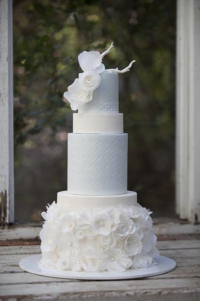 Chanel Winter Wedding - Cake by Stevi Auble
