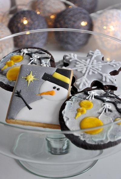 Christmas wedding sugar cookies - Cake by CakesVIZ