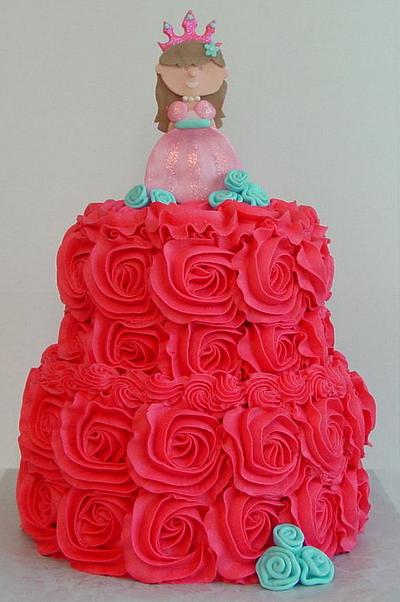 Princess Ella Rose Cake - Cake by Stephanie Dill