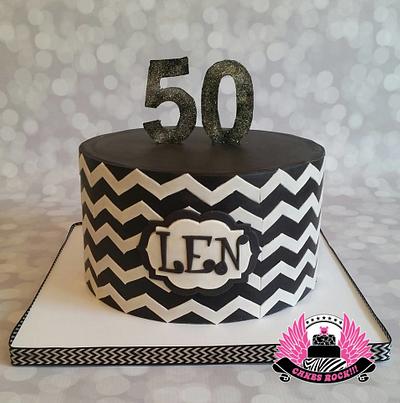 My First Chevron Cake - Cake by Cakes ROCK!!!  