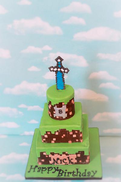 Minecraft inspired cake - Cake by Not Your Ordinary Cakes