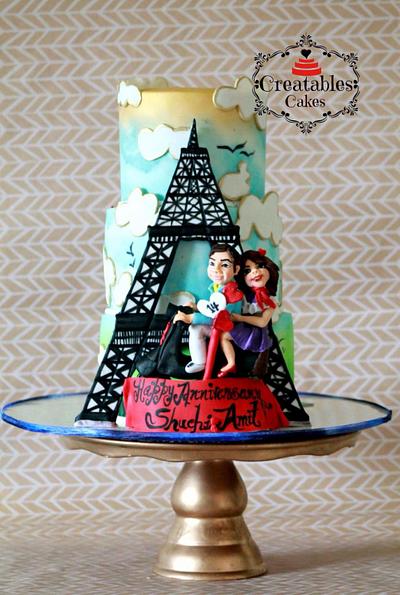 Dual Theme Birthday n Anniversary cake - Cake by Creatables