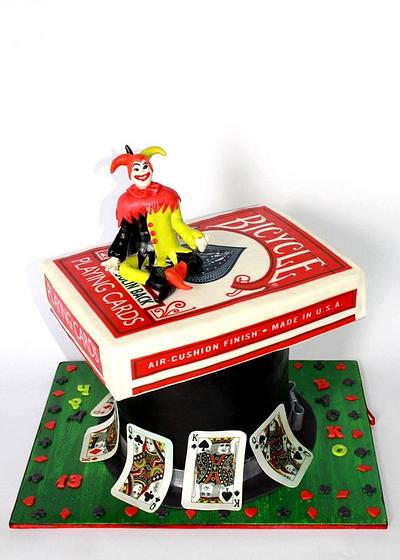 Play card and Joker - Cake by Fottka