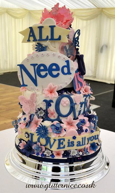"Love is All You Need" - Cake by Alli Dockree