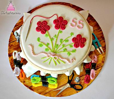 Embroidery cake - Cake by Nataša 