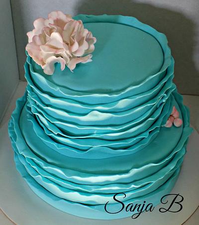 ruffle wedding cake - Cake by Sanja 