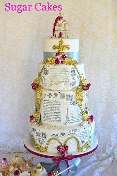 French Vintage Travel Cake - Cake by Sugar Cakes 