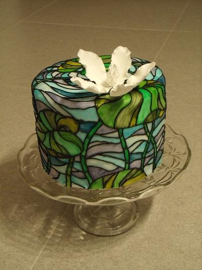 stained glass cake - Cake by Makina