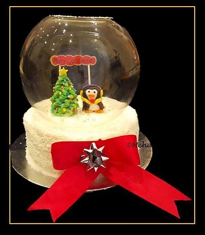 Snow Globe Christmas Cake - Cake by Neha Bajpai
