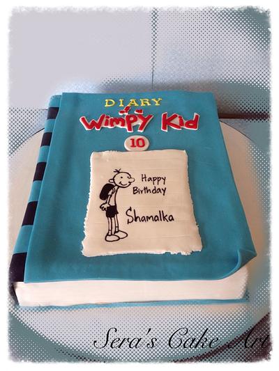 Diary of the wimpy kid book cake - Cake by Sera