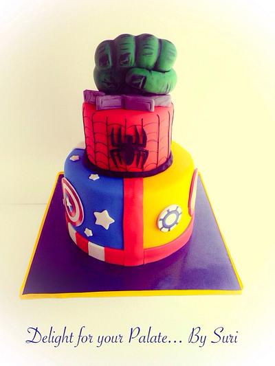 Superheroes Birthday Cake !! - Cake by Delight for your Palate by Suri