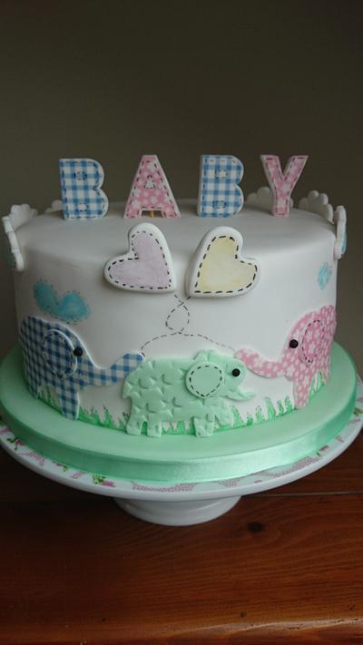baby shower elephant cake  - Cake by Any Excuse for Cake