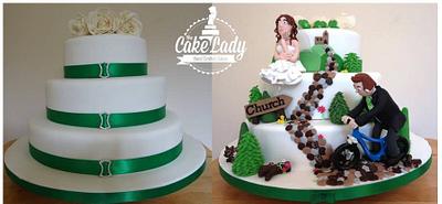 Reversible Wedding Cake!!! - Cake by The Cake Lady