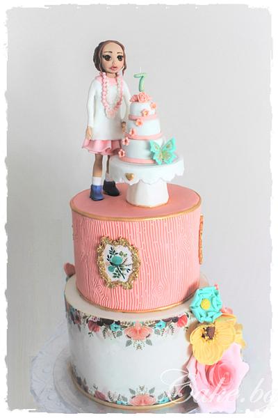Cake for twins with two different sides - Cake by Eleonora Nestorova