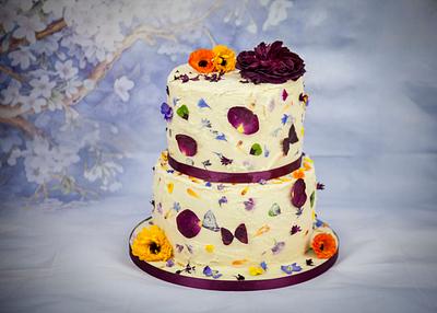 Edible Confetti Wedding Cake - Cake by Rosie's Bakes