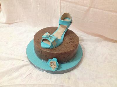 Blue shoe cake - Cake by Nijo