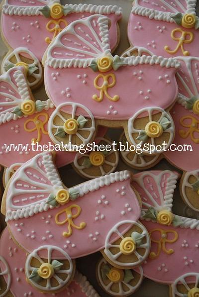 Baby Carriage Cookies! - Cake by Loren Ebert