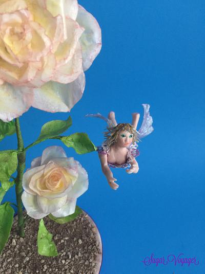 Flying Fairy "Rose" - Spring Fairy Tale Collab  - Cake by sugar voyager