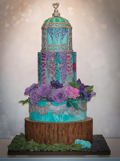 Birdcage Garden Cake - Cake by Cakesbytiffy