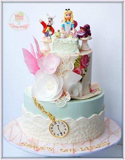 Vintage Alice in Wonderland - Cake by Jo Finlayson (Jo Takes the Cake)