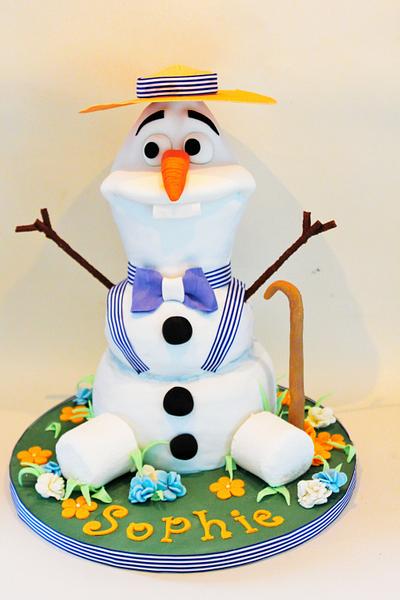 Olaf in Summer - Cake by Dawn and Katherine