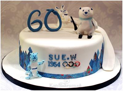Winter Olympics - Cake by Katy Davies