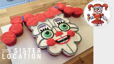 FNAF CIRCUS BABY CUPCAKE CAKE!  - Cake by Miss Trendy Treats