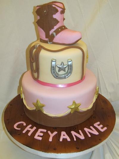 Cowgirl Baby Shower Cake - Cake by Tonya