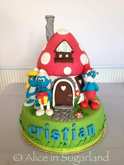 The smurfs - Cake by Chicca D'Errico