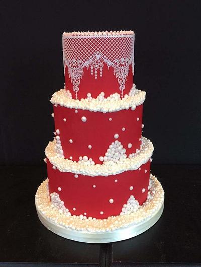 Festive wedding cake - Cake by Jenny's Cakes