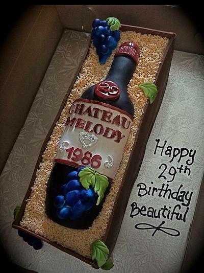Wine bottle cake - Cake by cakesbyjodi