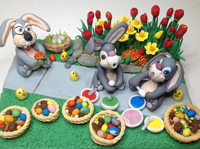 Getting ready for Easter - Cake by Sue Harkin