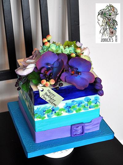 Kate Spade inspired birthday cake. - Cake by Hajnalka Mayor