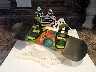 Snowboard - Cake by 33cakes