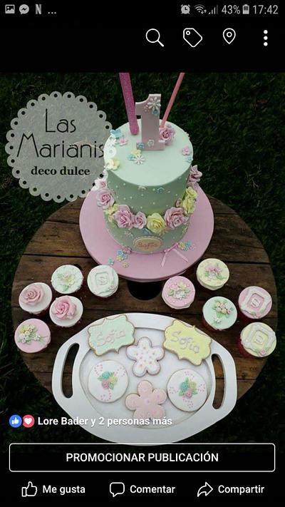 Torta rosas olivia - Cake by Las Marianis