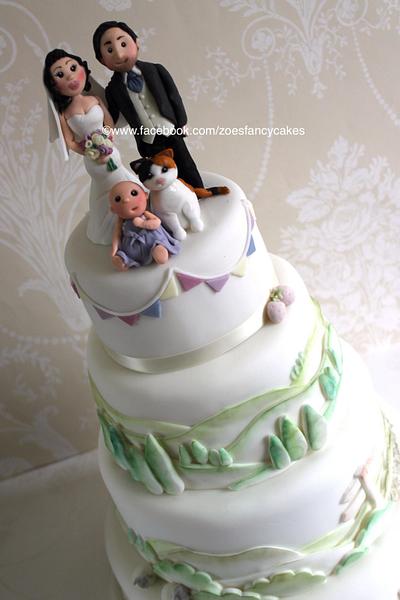 Yorkshire Dales themed wedding cake  - Cake by Zoe's Fancy Cakes