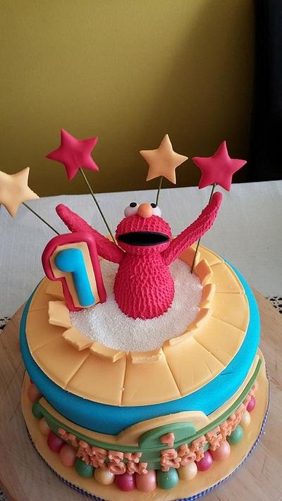elmo themed cake - Cake by Bespoke Cakes