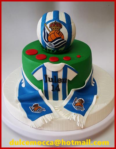 Soccer cake  - Cake by Teresa Carrano "Dulce Mocca"