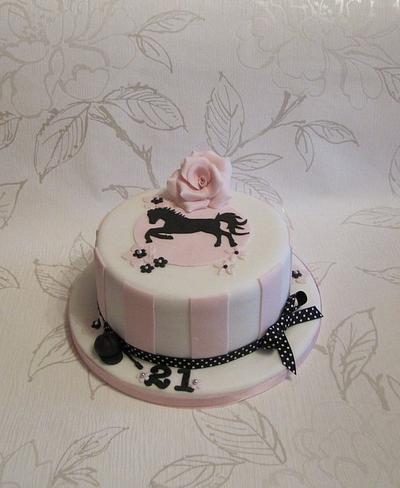 Horse silhouette cake - Cake by Cake Cucina 