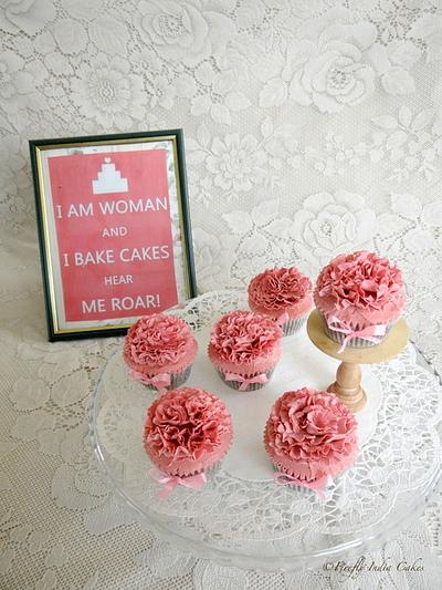 Carnation Cupcakes - Cake by Firefly India by Pavani Kaur