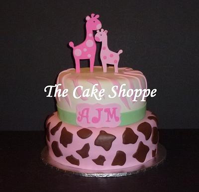 Baby Shower Giraffe cake - Cake by THE CAKE SHOPPE
