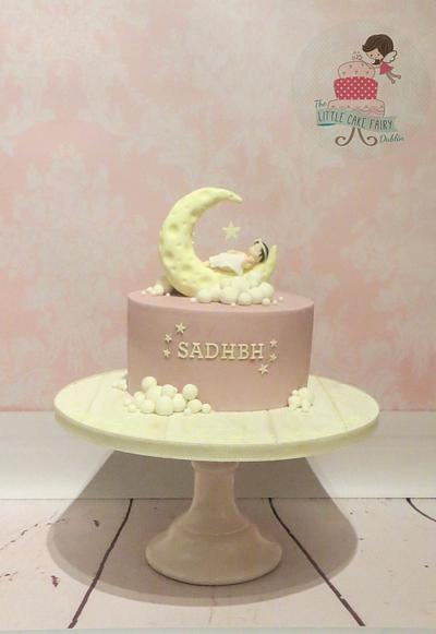 Pink "Moon and Stars" cake  - Cake by Little Cake Fairy Dublin